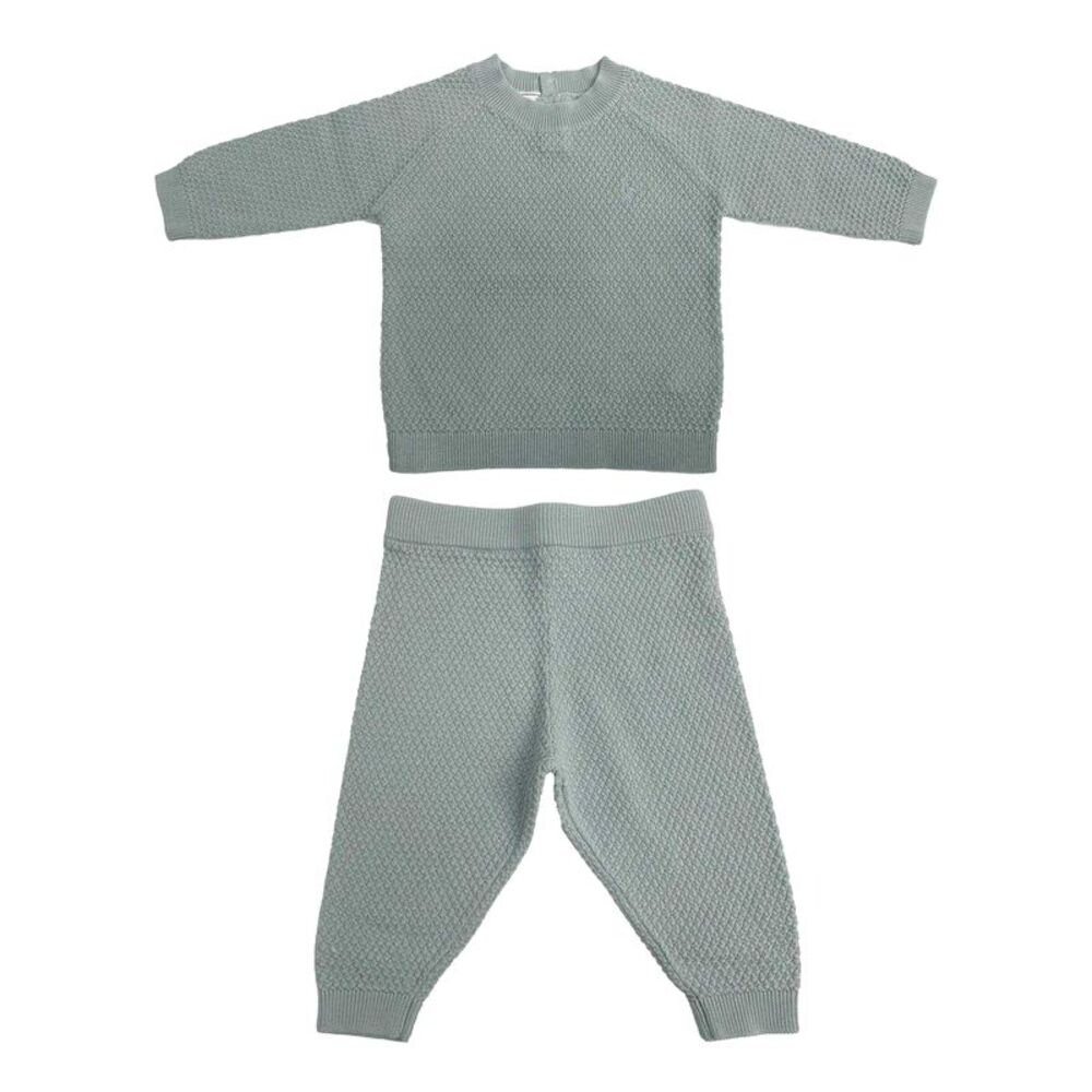 Jack Wills Baby Pointelle Loungewear Set / Baby Blue